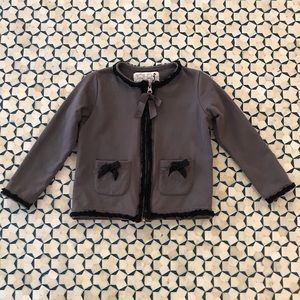 Lourdes Cardigan with Ruffle and Bow Detail size 3